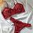 Shein Floral Lace Underwire Bra Panty Sexy Lingerie Set