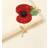 Shein WWII Memorial Day Red Crystal Poppy Flower Brooch - Unique Lapel Pin
