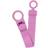 Bibs Pacifier Clip Loop Bubblegum 1 st