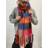 SVNX Soft Chunky Checked Scarf with Tassels - Blue Berry