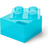 LEGO Storage Opbevaringsboks 4 Knopper Glitter Light Blue