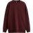 H&M Dam Oversized Sweatshirt - Vinröd