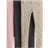 H&M Pige 3-Pak Leggings I Jersey Børstet Inderside - Rosa/Leopardmønstret