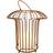 Dyberg Larsen LED-bordlampe Kurv Terracotta Metal Lanterne