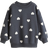 H&M Brushed Inside Sweatshirt - Dark Grey/Hearts (1246179035)