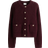 H&M Rib-Knit Cardigan - Burgundy