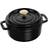 Staub Cast Iron Black with lid 0.4 L 12 cm