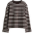 H&M Long Sleeved Cotton Top - Dark Brown/Striped