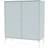 Montana Furniture Cover with White Legs Flint Storage Cabinet 69.6x82.2cm
