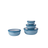 Mepal Cirqula Flat Nordic Blue Food Container 4pcs
