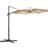 OutSunny Banana Parasol - Beige 300cm