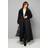Wallis Elastic Cuff Collar Detail Maxi Coat - Black