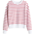 H&M Crew Neck Sweatshirt - White/Red Striped (1228171019)