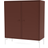 Montana Furniture Cover with White Legs Masala Storage Cabinet 69.6x69.6cm