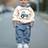 Shein Infant Boys Casual Loose Comfy Knit Soft Hoodie Pants Set - Autumn/Winter
