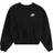 Nike Girls' Club Crop Crew Sweatshirt - Black