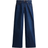 H&M Denim Wide High Jeans - Marinblå