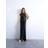 Topshop Ruched Side Midi Dress With Drape Back Detail - Black Polka
