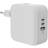 Targus Hyper Juice 70W USB C Gan Travel Charger White