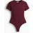 H&M Short-Sleeved Microfibre Body - Burgundy