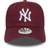 New Era York Yankees 9forty Bordeaux Kasket Cap Dark Red