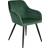 tectake Marilyn Dark Green/Black Kitchen Chair 82cm 4pcs