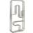 AYTM Curva Silver Wall Shelf 32.9cm