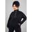DSGN Studio Embroidered Half Zip Oversized Sweatshirt Black
