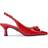 Carvela Alina Bow Sling Court Shoes - Red Bright