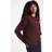 New Look Crew Neck Button Down Cardigan - Burgundy