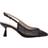 Paradox London Fascinate Wide Fit Mesh Detail Court Shoes - Black