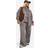 boohoo Plus Seam Detail Zip Through 3 Piece Tracksuit - Grey