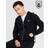 Fred Perry Full Zip Panel Hoodie - Black