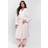 Loungeable Chunky Sherpa Stripe Dressing Gown - Mink