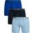 Calvin Klein 3 Pack Microfibre Boxer Briefs - Blue