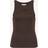 Gestuz Rhinestone Logo Tank Top Topp Överdelar Dam - Brun