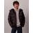 Calvin Klein Jeans Hooded Padded Monogram Hooded Down Jacket - Black