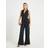 River Island Petite Sleeveless Ruched Waist Jumpsuit - Black