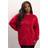 Yours Sequin Bow Knitted Jumper Women - Red
