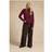 LTS Long Tall Women's Wide Leg Trousers - Brown