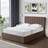 Artemis Home Evelynne Fabric 135cm Double Ottoman Dark Brown Frame Bed