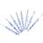 Goolrc 8pcs Crochet Hook Set Blue White Porcelain Needle
