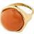 Pilgrim Sense Ring Guldbelagt Agat