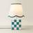 ValueLights Evie Ceramic Cube Checkered 40cm H x 25.5cm D Table Lamp