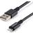 StarTech USB A 2.0 - Lightning M-M Black 3m