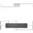Homcom Modern White/Grey TV Bench 153.6x42cm