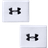 Under Armour Performance Men's 3" Wristband 2-pack - White/Black
