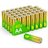 GP Batteries Ultra Alkaline AA 40-pack Green/Gold