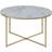 AC Design Furniture Antje White/Gold Coffee Table 80cm