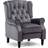 More4Homes Althorpe Velvet Slate Grey Armchair 105cm